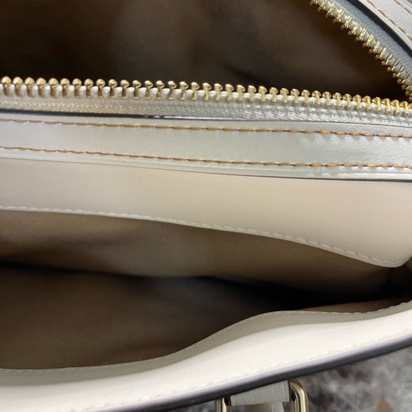 Mini Darcie Carryall Bag In Signature Canvas With Floral Applique - Picture 14 of 14